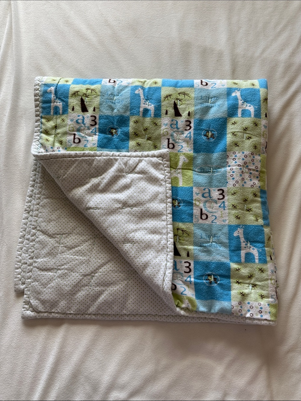 Flannel baby quilt